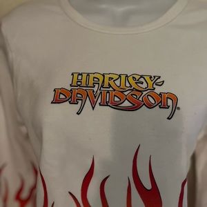 W/ LS Harley Davidson long sleeve flames